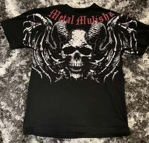 Metal Mulisha Darkness Skull Graphic Tee Black Size M